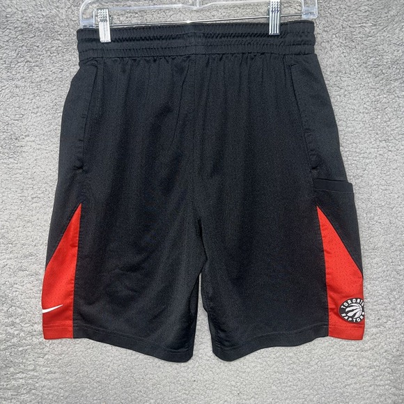 Nike‎ Dri-Fit Toronto Raptors Shorts Men's Size M Black NBA Athletic Team Gym - Picture 2 of 10